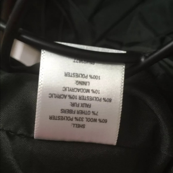 Ladies Wool Jacket Blend Army Green Small - Picture 10 of 11